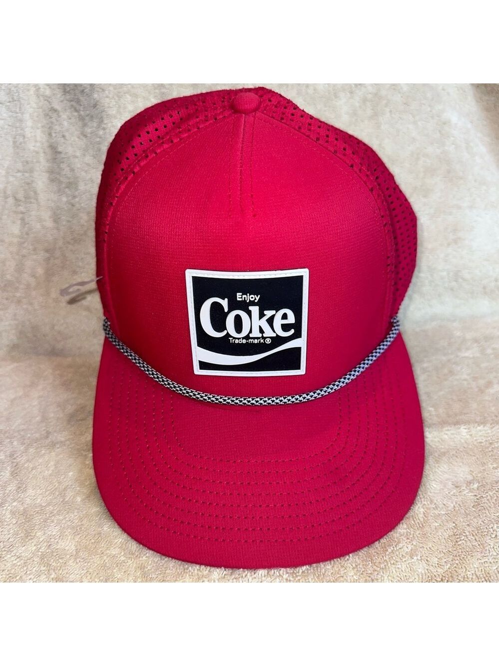 NWOT American Needle Coca Cola Adjustable Trucker Baseball Hat Red Unisex OSFM